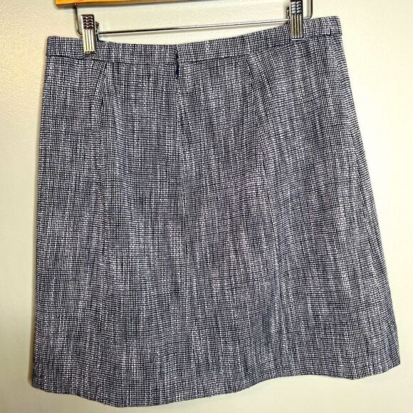J. Crew factory tweed purple black mini skirt size 8 preppy academia twee - Picture 2 of 5